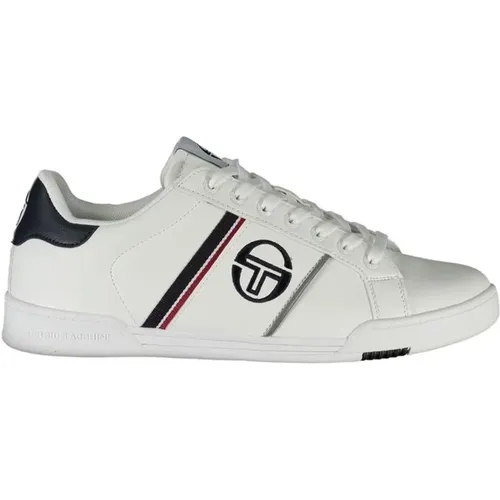 Weiße Sportsneaker mit Kontrastdetails , Herren, Größe: 45 EU - Sergio Tacchini - Modalova