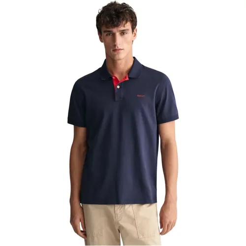 Stretch Cotton Polo Regular Fit , male, Sizes: S, 3XL - Gant - Modalova