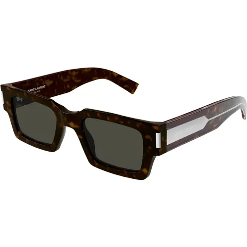 Iconic Sunglasses with Linear and Elegant Design , female, Sizes: 50 MM - Saint Laurent - Modalova