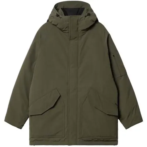 Water-Repellent Penn Parka with Adjustable Fit , male, Sizes: S, L - Carhartt WIP - Modalova