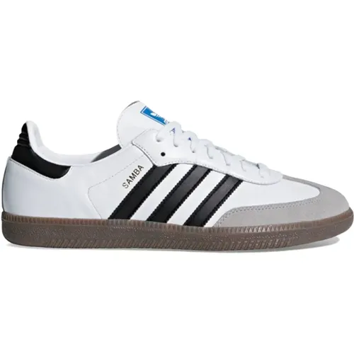 Leder Herren Sneakers Herbst/Winter Kollektion , Herren, Größe: 44 EU - Adidas - Modalova