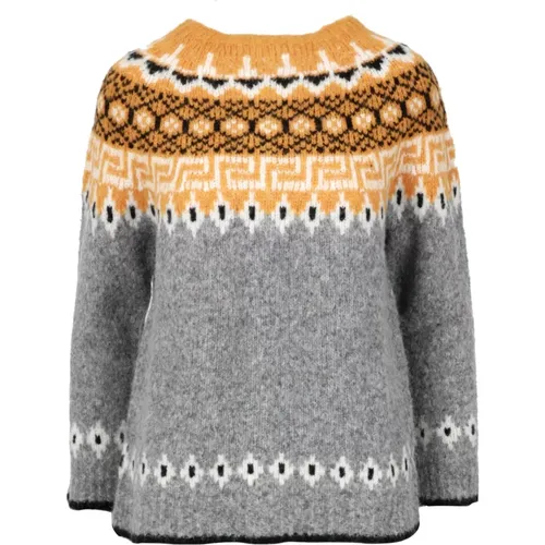 Norwegischer Wollmuster Pullover - Semicouture - Modalova