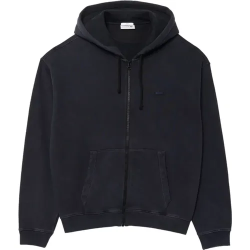 Schwarze Pullover Kollektion , Herren, Größe: S - Lacoste - Modalova