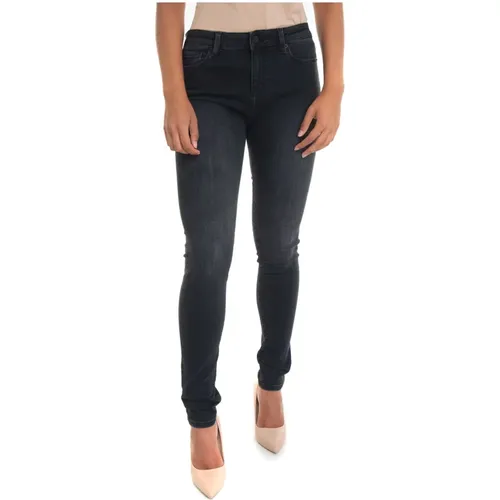 Stretch Slim Fit Denim Jeans , female, Sizes: W26 - Love Moschino - Modalova