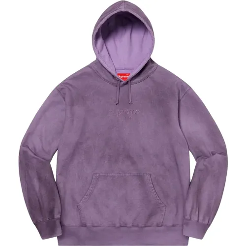 Violet Spray Hooded Sweatshirt Limited Edition , male, Sizes: S - Supreme - Modalova