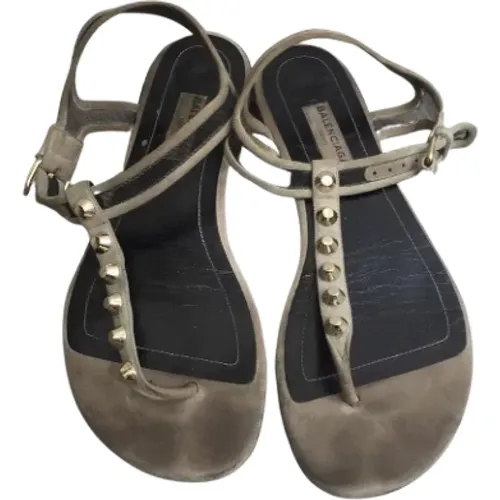Pre-owned Suede sandals , female, Sizes: 3 UK - Balenciaga Vintage - Modalova