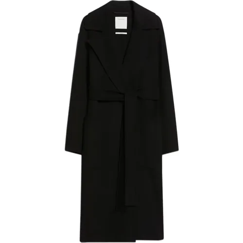 Wool Coat with Lapel Collar , female, Sizes: XS, 2XS - SPORTMAX - Modalova