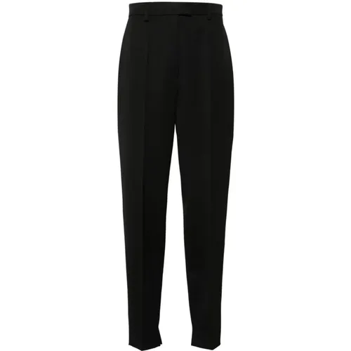 Wool Trousers with High Waist , female, Sizes: M, XS - Prada - Modalova