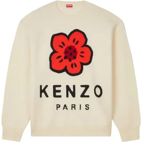 Blumen Bestickter Pullover , Herren, Größe: M - Kenzo - Modalova