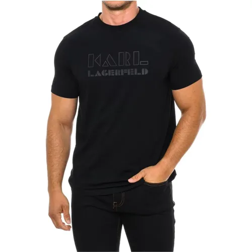 Klassisches T-Shirt mit kurzen Ärmeln , Herren, Größe: XL - Karl Lagerfeld - Modalova