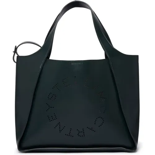 Dark Eco-Leather Tote Bag , female, Sizes: ONE SIZE - Stella Mccartney - Modalova