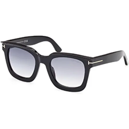 Schwarze quadratische Sonnenbrille , unisex, Größe: M - Tom Ford - Modalova