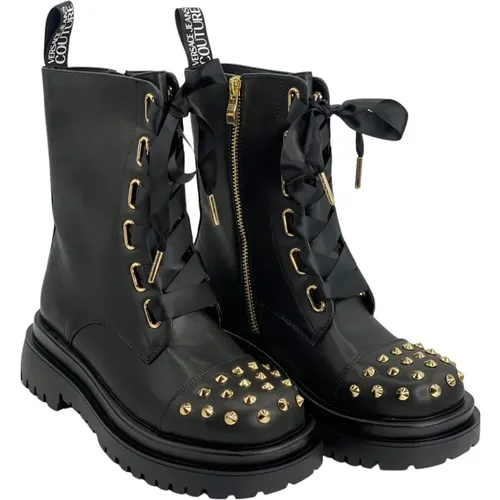 Herren Militär-inspirierte Stiefeletten , Herren, Größe: 40 EU - Versace Jeans Couture - Modalova