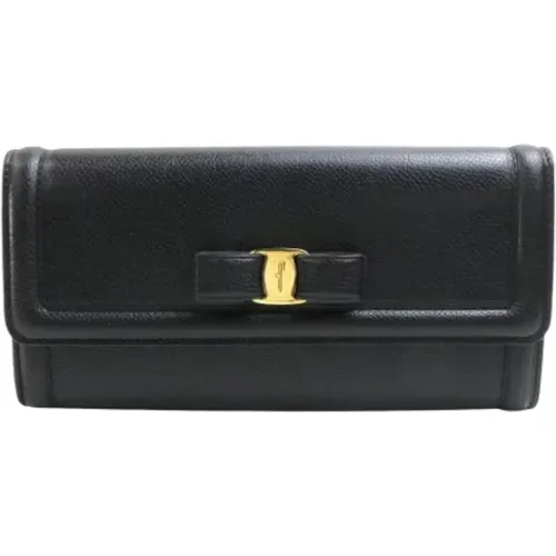 Pre-owned Leather wallets , female, Sizes: ONE SIZE - Salvatore Ferragamo Pre-owned - Modalova