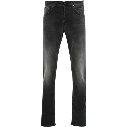 Skinny Denim Hose mit Nieten , Herren, Größe: W31 - Dondup - Modalova