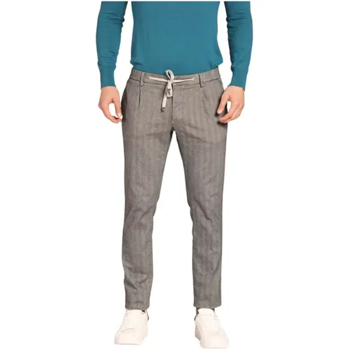 City String Chino Hose mit Resca Muster , Herren, Größe: L - Mason's - Modalova