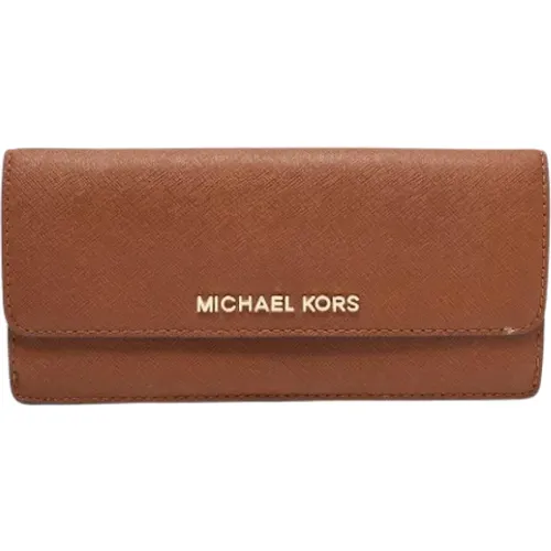 Pre-owned Leather wallets , female, Sizes: ONE SIZE - Michael Kors Pre-owned - Modalova