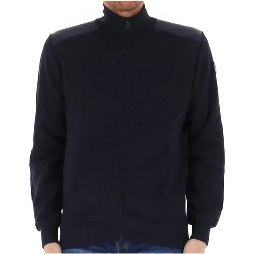 Men's Full Zip Cotton Sweatshirt , male, Sizes: 2XL, XL, L - Colmar - Modalova