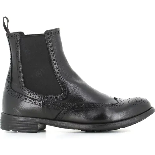 Leather Brogue Chelsea Shoes , female, Sizes: 5 UK, 5 1/2 UK, 4 UK - Officine Creative - Modalova