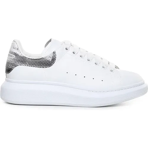 Weiße Ledersneakers , Herren, Größe: 43 EU - alexander mcqueen - Modalova