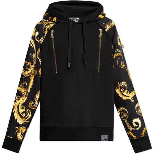 Hooded sweatshirt , male, Sizes: L, M - Versace Jeans Couture - Modalova