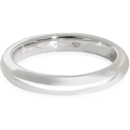 Pre-owned Platinum rings , female, Sizes: ONE SIZE - Bvlgari Vintage - Modalova