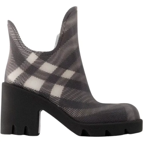 Schwarze Leder Stiefeletten - Andere , Damen, Größe: 36 EU - Burberry - Modalova