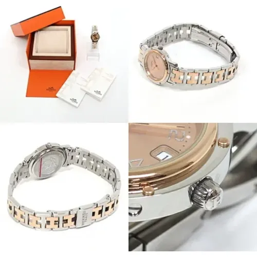 Pre-owned Stainless Steel watches , female, Sizes: ONE SIZE - Hermès Vintage - Modalova