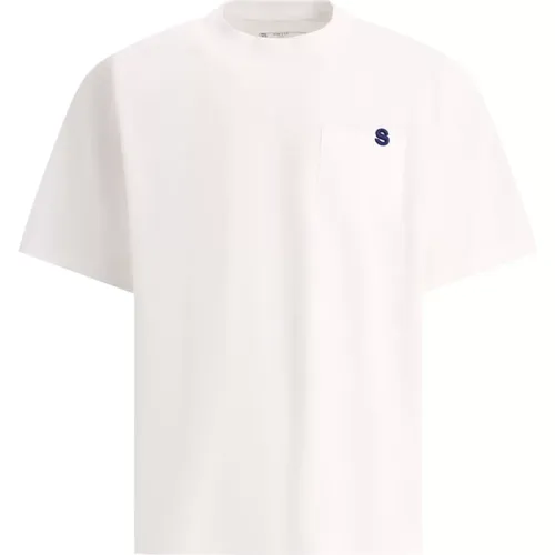 Jersey Cotton T-Shirt , male, Sizes: S - Sacai - Modalova