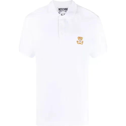 Bear-Motif Polo Shirt , male, Sizes: M, XL, L, S - Moschino - Modalova