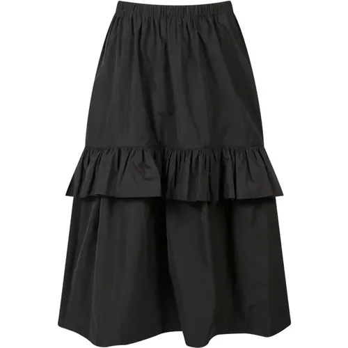 Taffeta Flounce Skirt , female, Sizes: S - Ulla Johnson - Modalova