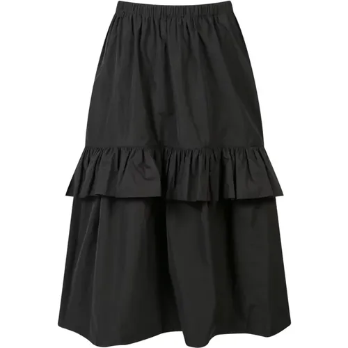 Taffeta Flounce Skirt , female, Sizes: XS, S - Ulla Johnson - Modalova