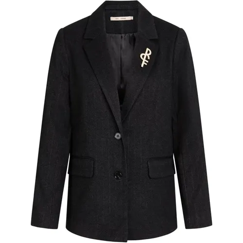 Stilvolle Schwarzer Blazer für die Arbeit , Damen, Größe: 2XL - RUE de FEMME - Modalova