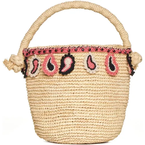 Paisley Basket Bag , female, Sizes: ONE SIZE - Alanui - Modalova