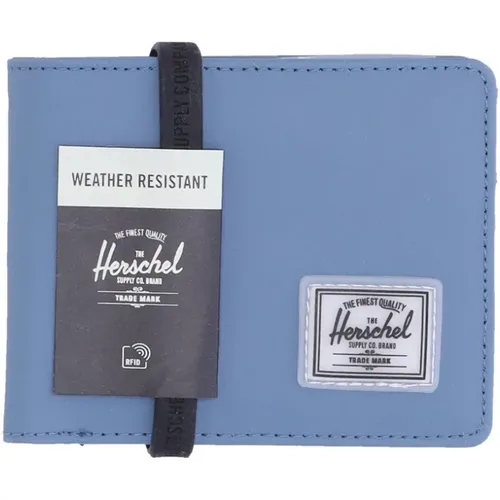 Blaue Crosshatch Rfid Herren Geldbörse - Herschel - Modalova