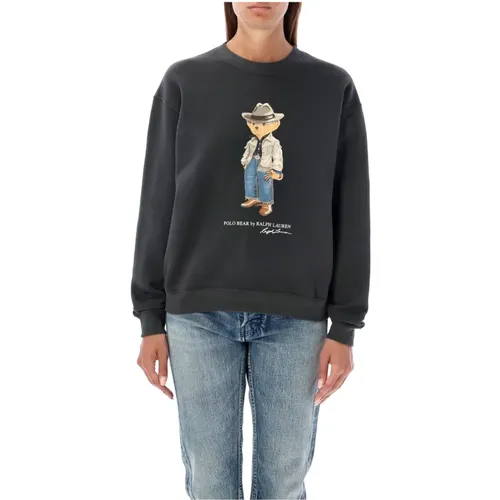 Polo Bear Knitwear Pebble , female, Sizes: L, M, S - Ralph Lauren - Modalova