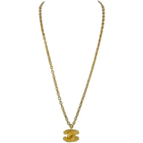 Pre-owned Metal necklaces , female, Sizes: ONE SIZE - Chanel Vintage - Modalova