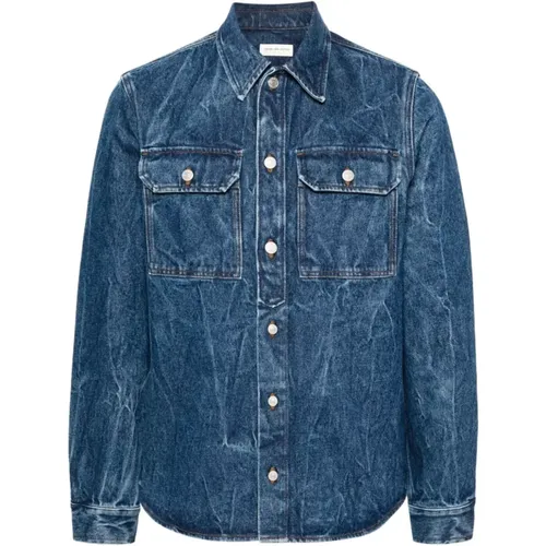 Denim Jacke , Herren, Größe: L - Dries Van Noten - Modalova