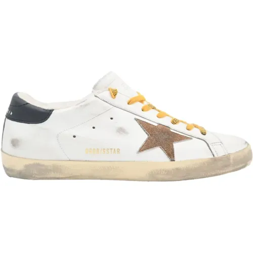 Brown Star Sneakers , male, Sizes: 9 UK - Golden Goose - Modalova