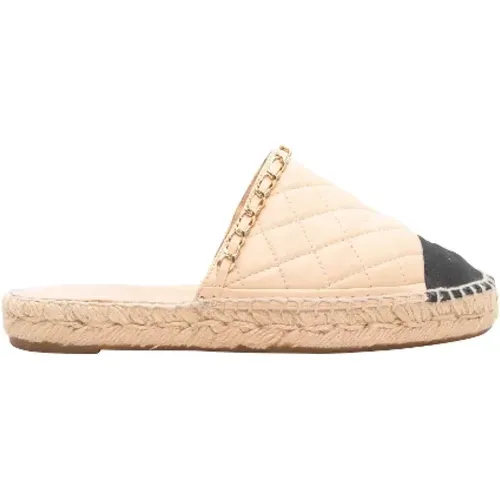 Pre-owned Leather espadrilles , female, Sizes: 3 UK - Chanel Vintage - Modalova