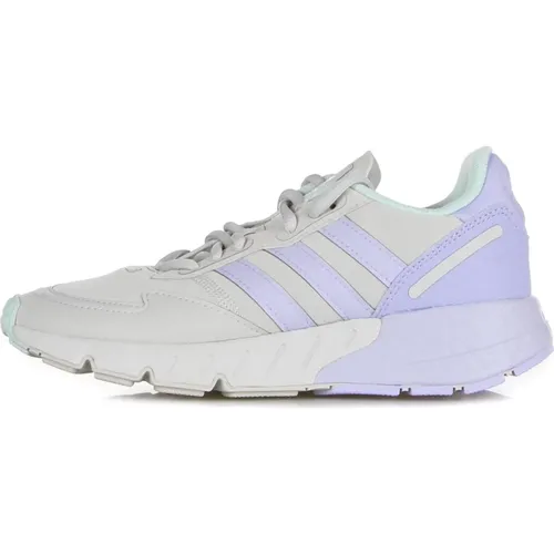 Boost Low-Top Sneaker Gray/Violet/Mint , male, Sizes: 6 2/3 UK, 6 UK, 4 2/3 UK, 4 UK, 5 1/3 UK, 2 UK, 3 1/3 UK - Adidas - Modalova