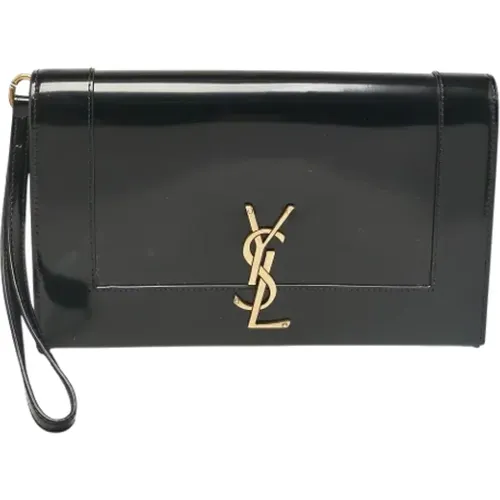 Pre-owned Leather clutches , female, Sizes: ONE SIZE - Yves Saint Laurent Vintage - Modalova