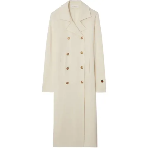 Iris Coat Ecru , female, Sizes: S, XS, L, M - Busnel - Modalova