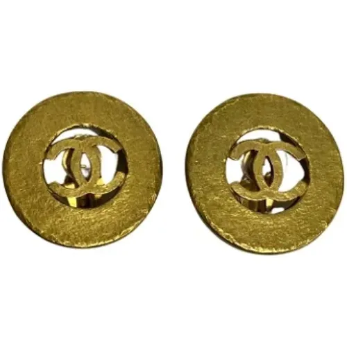 Pre-owned Metal earrings , female, Sizes: ONE SIZE - Chanel Vintage - Modalova