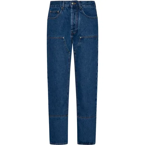Monogram Workwear Denim Jeans , male, Sizes: W31, W32, W36, W29, W30, W38, W33 - Palm Angels - Modalova