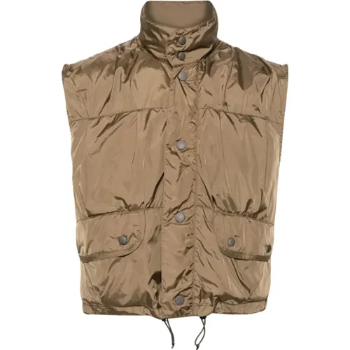Cropped Olive Puffa Vest , male, Sizes: S, L, XL - Our Legacy - Modalova