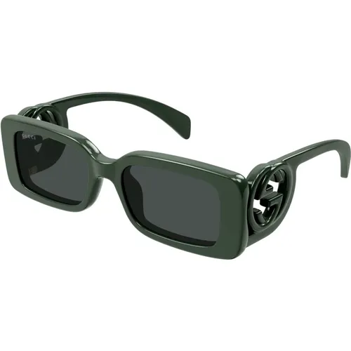 Grau/Rauch Sonnenbrille Gg1325S , Damen, Größe: 54 MM - Gucci - Modalova