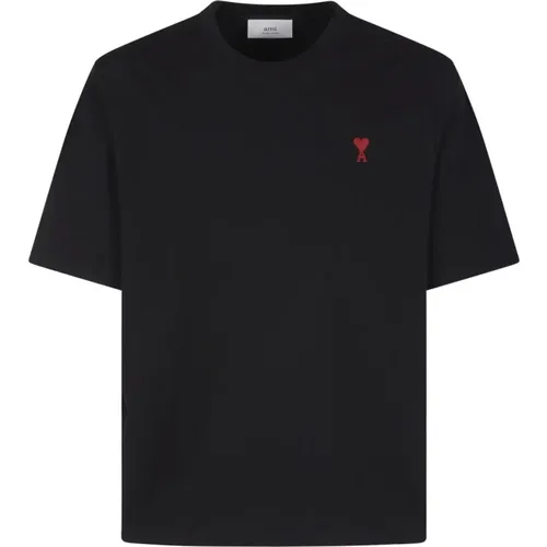 Besticktes Logo T-Shirt , Herren, Größe: 2XL - Ami Paris - Modalova