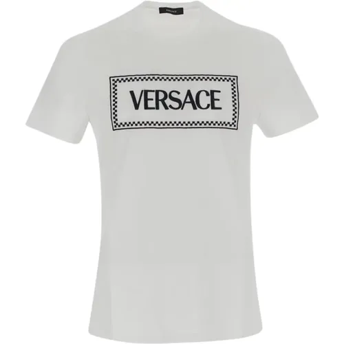 Herren T-Shirt , Herren, Größe: XL - Versace - Modalova