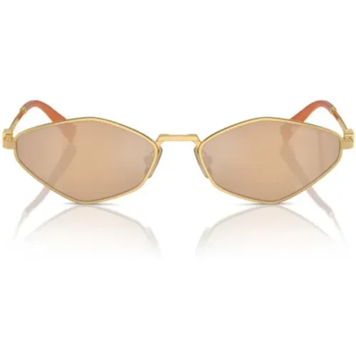 Damen-Sonnenbrille aus Metall und Polyamid - Miu Miu - Modalova